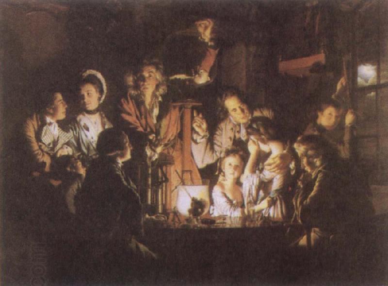 Joseph Wright An Experiment on a Bird in the Air Pump China oil painting art